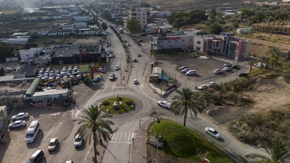 An aerial view shows the northern Israeli town of Tamra, May 23, 2024. Photo by Matanya Tausig/Flash90.