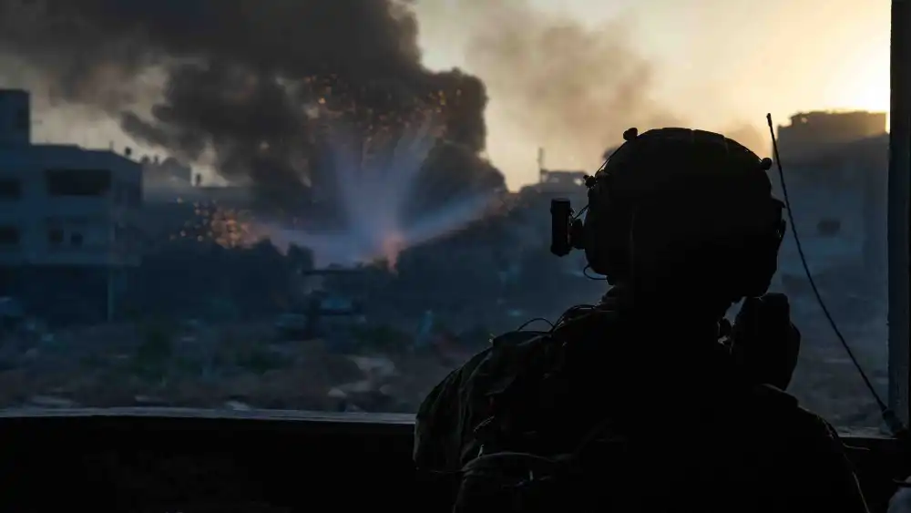 Israeli troops operating in the Hamas-ruled Gaza Strip, Dec. 29, 2023. Credit: IDF.