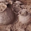 Ancient vessels unearthed during an archaeological dig in a 5,000 year-old settlement near the central Israeli city of Beit Shemesh. Credit: Israel Antiquities Authority.