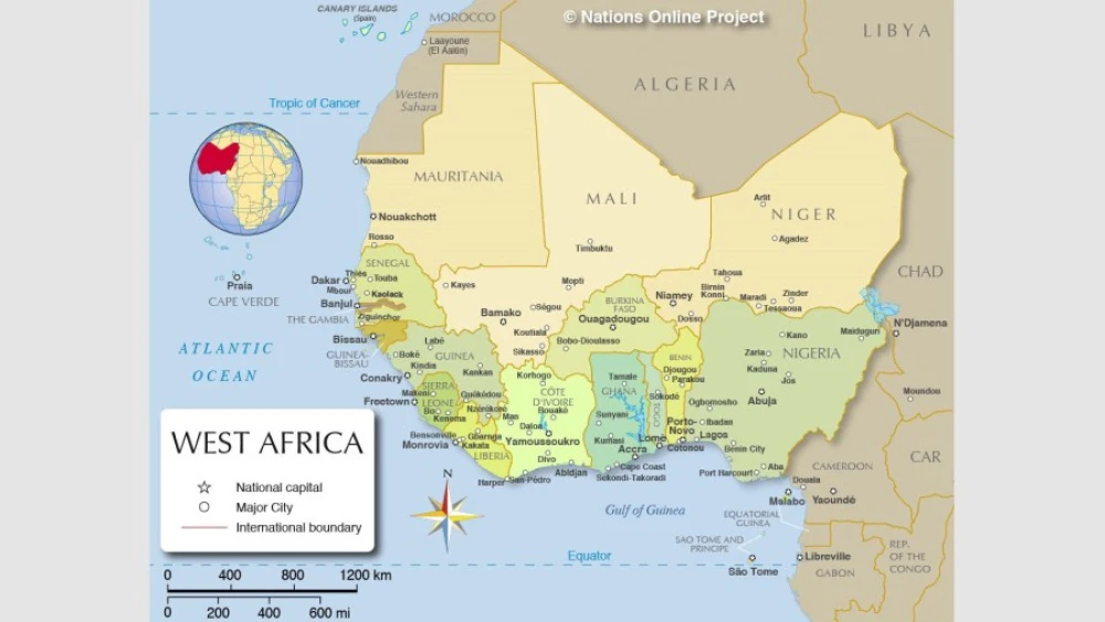 Map courtesy of the Nations Online Project.