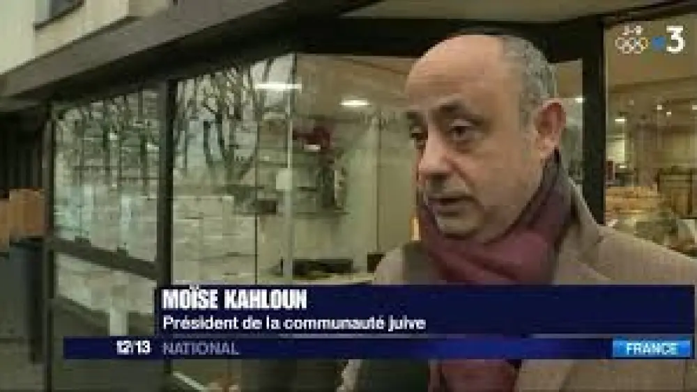 French Jewish community president Moise Kahloun. Source: Screenshot.