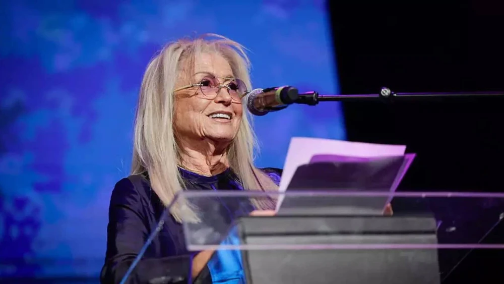 Philanthropist Dr. Miriam Adelson at the International Women's Day Gala in Tel Aviv on March 5, 2025. Photo by Oren Ben Hakoon.
