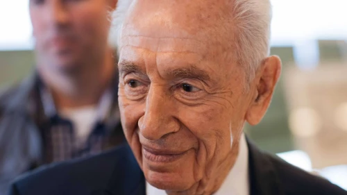 The late Israeli President Shimon Peres, June 27, 2016. Photo: Ben Kelmer/FLASH90