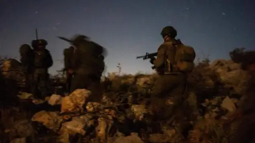 IDF soldiers operate in the Mount Dov area of southern Lebanon on September 3, 2025. Credit: IDF.