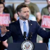U.S. Vice President JD Vance delivers remarks at CompoTech, a defense technology and advanced manufacturing company, in Brewer, Maine, on Aug. 24, 2026. Photo by Anna Moneymaker/POOL/AFP via Getty Images.