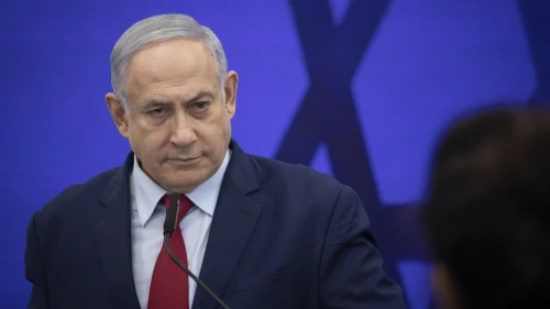 Israeli Prime Minister Benjamin Netanyahu delivers a statement to the press regarding the extension of Israeli sovereignty to the Jordan Valley and its Jewish communities, Sept. 10, 2019. Photo by Hadas Parush/Flash90.