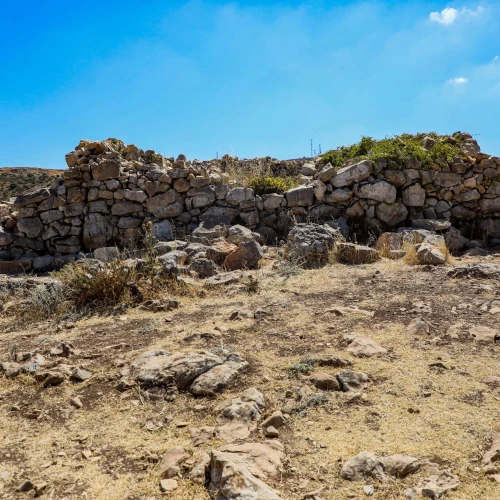 The site on Mt. Ebal where according to archaeologists the "Altar of Joshua bin Nun" stood, June 2, 2025. Photo by Nasser Ishtayeh/Flash90.