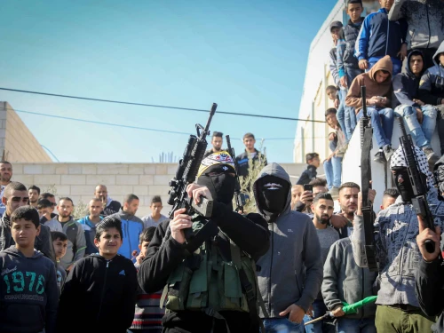 Palestinians carry the body of Bassel Mustafa Ibrahim during his funeral in the village of Anata, on the edge of Jerusalem Dec. 16, 2017. Photo by FLASH90.