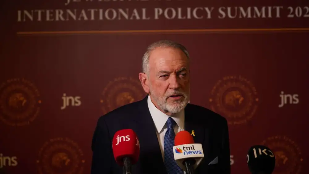 Mike Huckabee at the JNS International Policy Summit 2025. Monday, April 28