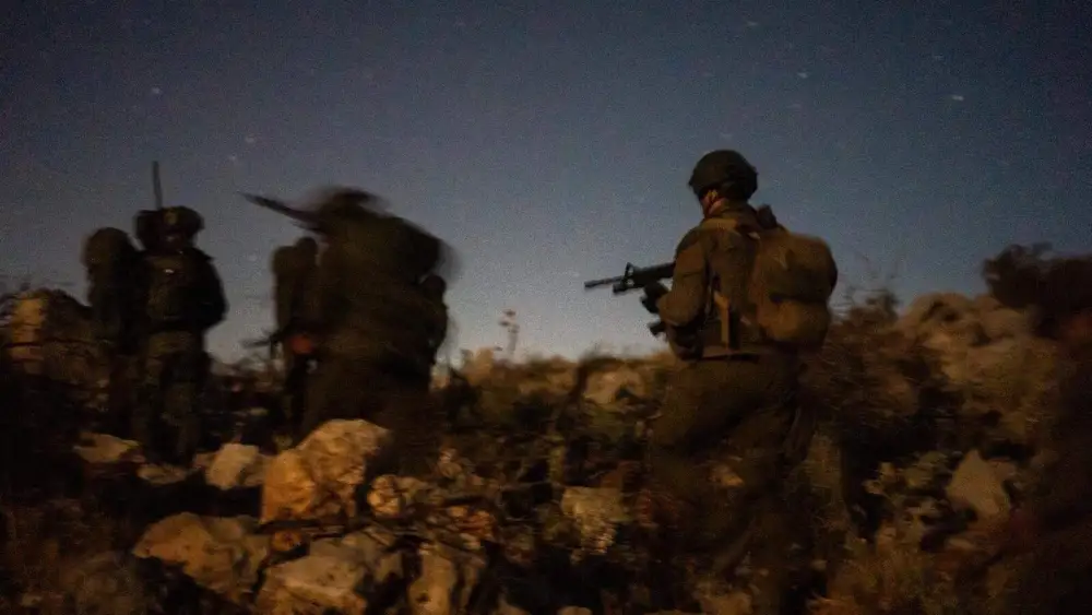Soldiers in the Israel Defense Forces operate in the Mount Dov area of Southern Lebanon, Sept. 3, 2025. Credit: IDF.