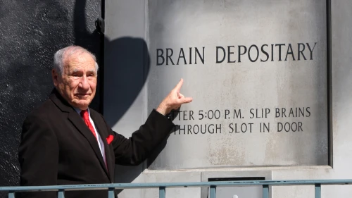 Film director and comedian Mel Brooks at the 20th Century Fox lot on Oct. 23, 2014 in Century City, Calif. Credit: Kathy Hutchins/Shutterstock.