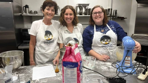 A challah bake event for this year's Shabbat Project in San Diego