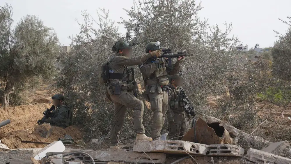 Israeli troops operating in the Hamas-ruled Gaza Strip, Dec. 31, 2023. Credit: IDF.