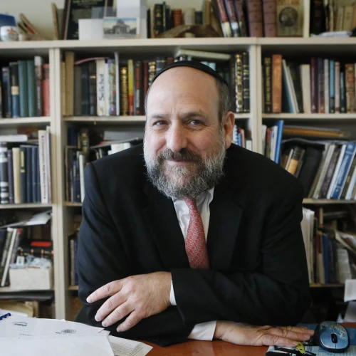 Portrait of Chief Rabbi of Poland Michael Schudrich in his office in Warsaw on Sept. 25, 2013. Photo by Miriam Alster/Flash90.