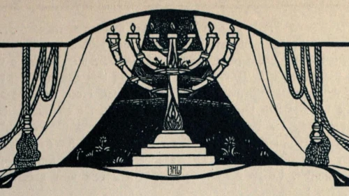 A depiction of the Temple Menorah by Ephraim Moshe Lilien, 1903. Source: public domain/Wikimedia