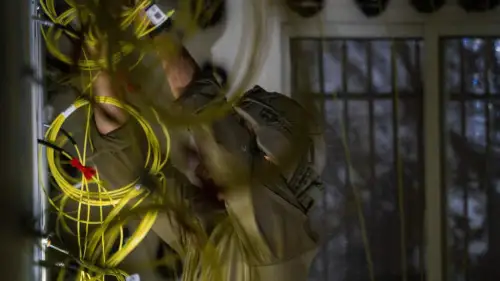 Israel Defense Forces work to destroy the Samaria home of slain Palestinian terorirst Amar Razak Kamel Odeh, Feb. 20, 2025. Credit: IDF.