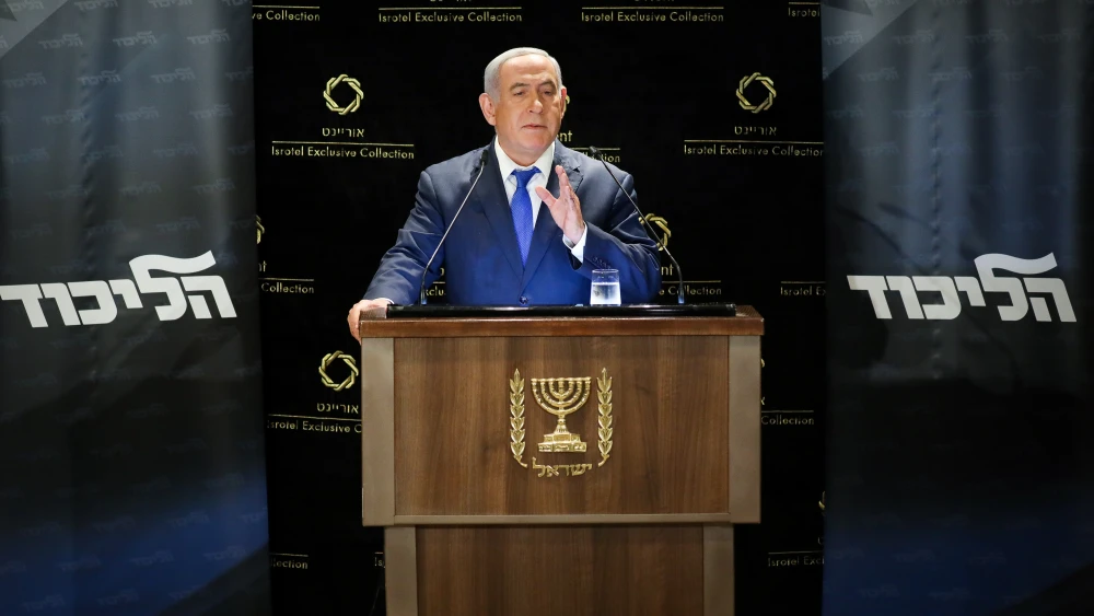 Israeli Prime Minister Benjamin Netanyahu delivers a statement to the media on May 30, 2019. Credit: Noam Revkin Fenton/Flash90.