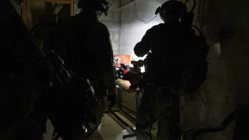 Israel Defense Forces troops conduct counter-terrorism operations in Judea and Samaria, Jan. 23, 2023. Credit: IDF.