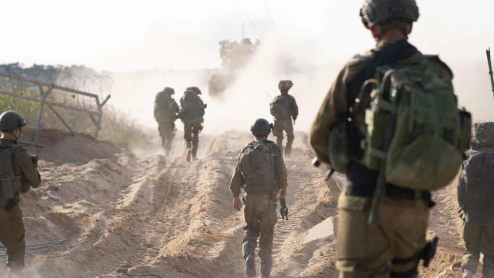 Israeli soldiers operating against Hamas in the Gaza Strip, Nov. 1, 2023. Credit: IDF.