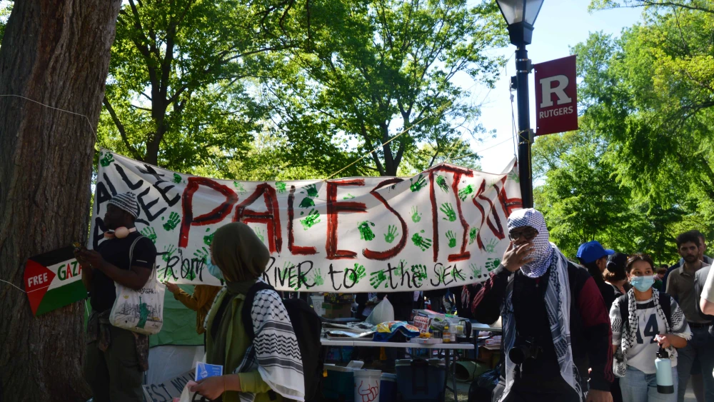 Pro-Palestinian Rally at Rutgers University