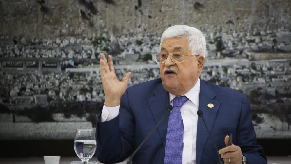 Palestinian Authority leader Mahmoud Abbas speaks during a meeting of the Palestinian leadership in Ramallah on July 25, 2019. Credit: Flash90.