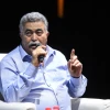 Labor-Gesher Party chairman Amir Peretz speaks at the Be Free Israel organization conference on Aug. 14, 2019. Photo by Flash90.