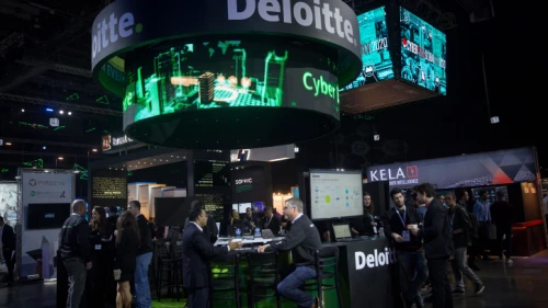 Visitors at the annual Cybertech Israel Conference and Exhibition, in Tel Aviv, attended by thousands of leading multi-national corporates, small and medium-sized businesses, startups, private and corporate investors, venture capital firms, experts and clients. Jan. 29, 2020. Photo by Miriam Alster/Flash90.