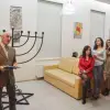 The first night of Hanukkah kicks off at the American Jewish Joint Distribution Committee (JDC)-supported Beit Grand JCC in Odessa. Credit: JDC.