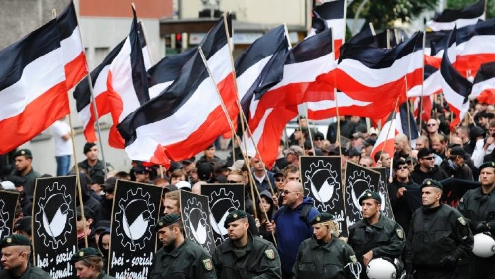A neo-Nazi demonstration in Germany in 2008. Source: Screenshot.