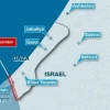 The location of the Philadelphi Corridor on Gaza's border with Egypt. Credit: Hamzé Attar/X.