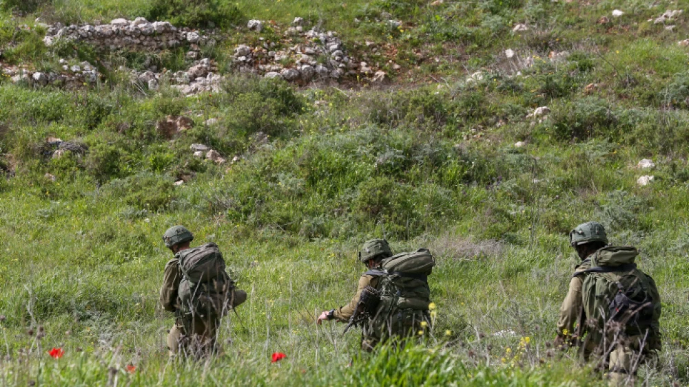 Israeli reservists participate in a training exercisel near the northern Israeli city of Tzfat on Feb. 26, 2019. Photo by David Cohen/Flash90.