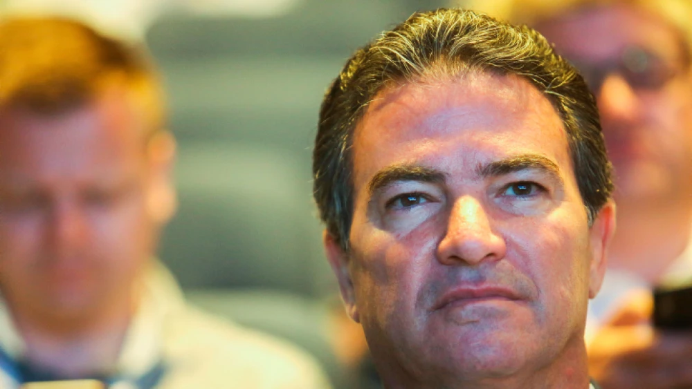 Former head of the Mossad Yossi Cohen speaks at a cyber conference at the Tel Aviv University on June 24, 2019. Credit: Flash90