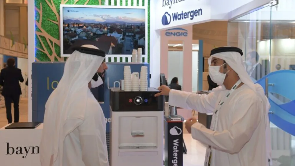 In September 2021, Watergen participated in the Fifth Arab Water Security for Peace and Sustainable Development Forum in the United Arab Emirates. Credit: Watergen.