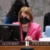 Mona Juul, Permanent Representative of Norway to the United Nations and president of the Security Council for the month of January 2022, chairs the Security Council meeting on the situation in the Middle East (Yemen). Credit: U.N. Photo/Eskinder Debebe.