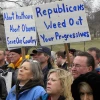 A March 2010 Tea Party rally in St. Paul, Minn., opposing the Affordable Care Act ("Obamacare"). Credit: Fibonacci Blue via Wikimedia Commons.