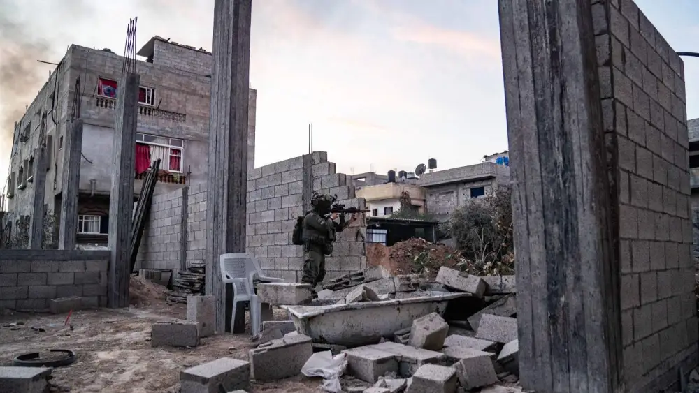 Israeli troops operating in the Hamas-ruled Gaza Strip, Dec. 12, 2023. Credit: IDF.