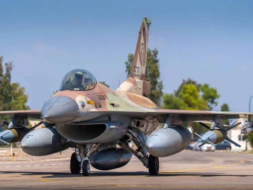 An Israeli Air Force fighter jet taking off for an operation in Houthi-controlled Yemen on Sept. 16, 2025. Credit: IDF.