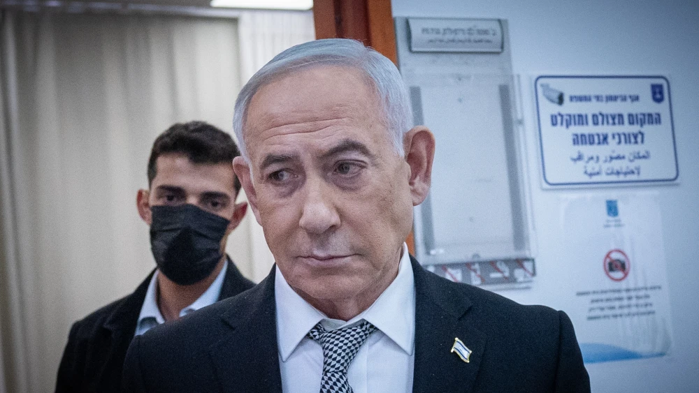 Israeli Prime Minister Benjamin Netanyahu seen after a court hearing in his trial at the Jerusalem District Court, June 29, 2026. Photo by Yonatan Sindel/Flash90.
