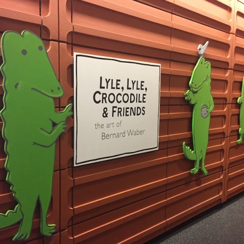 The 2015 exhibit “Lyle, Lyle, Crocodile and Friends: The Art of Bernard Waber” at Philadelphia’s National Museum of American Jewish History. Credit: Menachem Wecker.