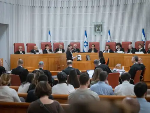 The Supreme Court hears petitions, Sept. 28, 2023. Photo by Chaim Goldberg/Flash90.