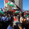 An anti-Israel protest in Rafah, in the Gaza Strip, June 15, 2021. Photo by Abed Rahim Khatib/Flash90.