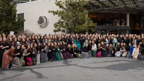 Participants of the recent 4G NCSY International Convention 2024 at the DoubleTree in Somerset, N.J., gather for a pre-Shabbat picture. Credit: Courtesy.
