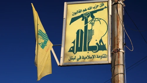Hezbollah flags in Baalbek, Lebanon. Credit: yeowatzup via Wikimedia Commons.