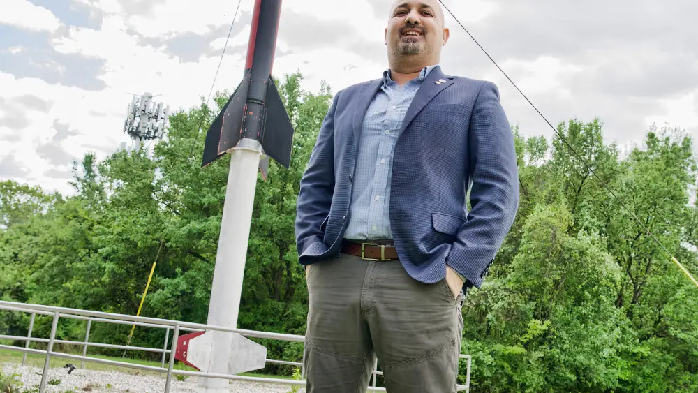 Israeli native Eliad Peretz works at the NASA Goddard Space Flight Center in Greenbelt, Md. Credit: Courtesy.