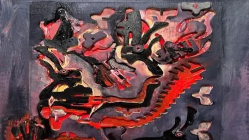 A painting by Israeli artist Leah Raab. Credit: courtesy