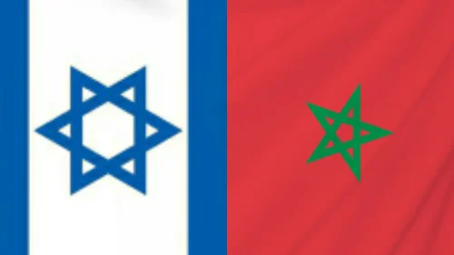 The flags of Israel and Morocco. Source: Gabi Ashkenazi/Twitter.