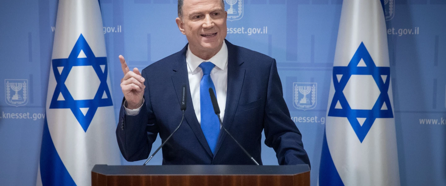 Speaker of the Knesset Yuli Edelstein in the Israeli parliament, in Jerusalem on Jan. 12, 2019. Photo by Yonatan Sindel/Flash90.
