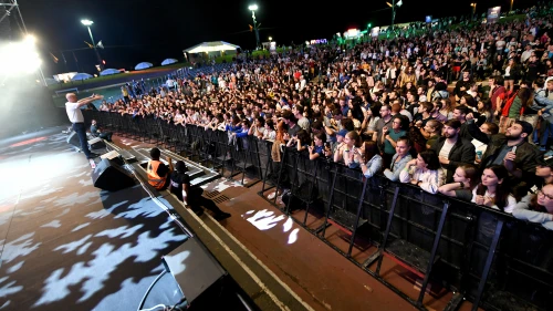 Some 2,500 Masa fellows, alumni and professionals from 40 countries gathered at Ra’anana Park Amphitheater in Israel to celebrate the launch of the 2019-20 programming year. Photo by Ran Biran.