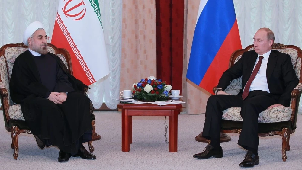 Iranian President Hassan Rouhani and Russian President Vladimir Putin. Credit: Wikimedia Commons.