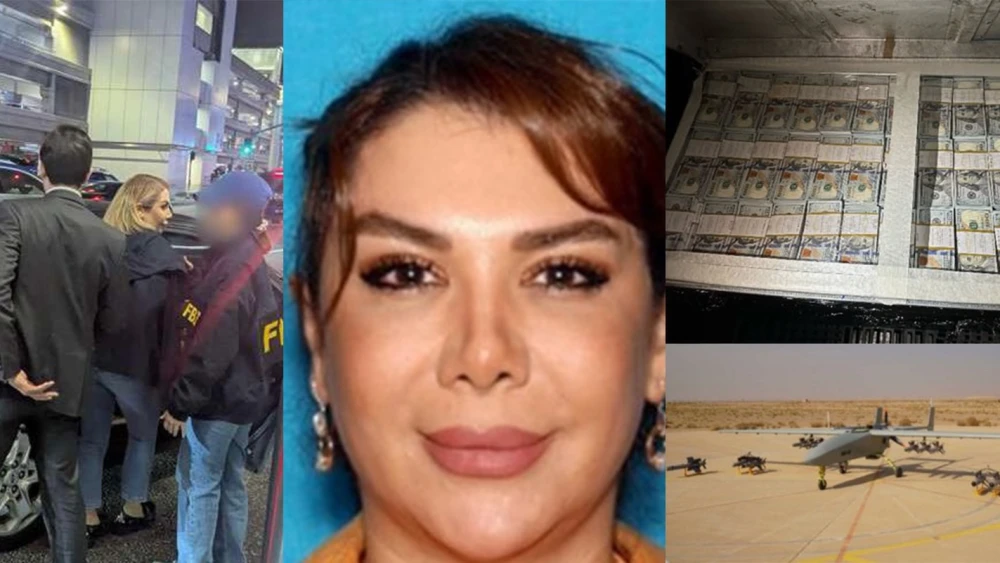 Shamim Mafi, 44, an Iranian national who became a lawful permanent resident of the United States in 2016, was arrested at Los Angeles International Airport on April 18, 2026 for allegedly trafficking weapons for Islamic Republic. Credit: U.S. Justice Department.